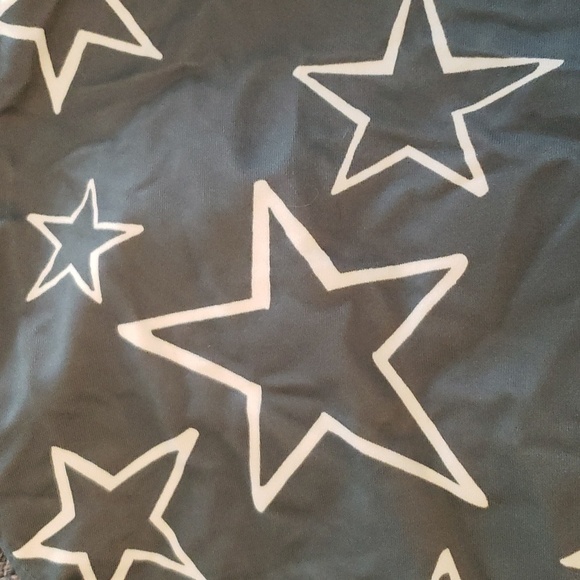 Summer Mae Olive Green Side Strap Star Print Bikini Bottom Size M NWOT # - Picture 4 of 6